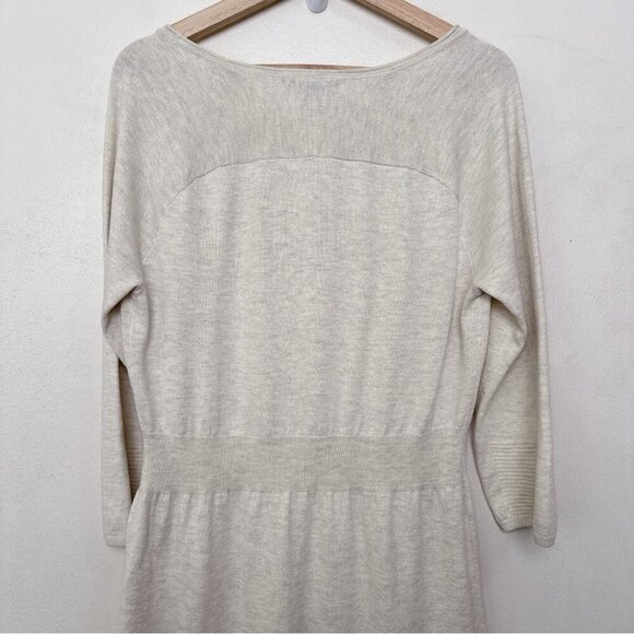 Gap Womens Medium Rabbit Hair Long Sleeve Ivory Sweater Dress - Picture 11 of 13